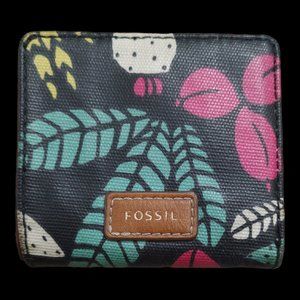 Dark Flora Retro Fossil Mini Bifold Eliza Wallet